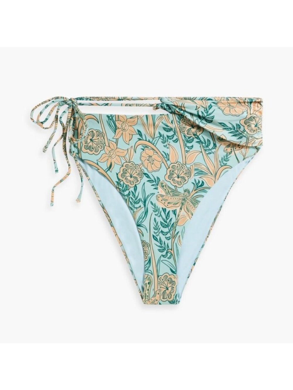 Agua By Agua Bendita Sepia Vuelo Dia Floral High-Rise Bikini Briefs Size XS  B21
